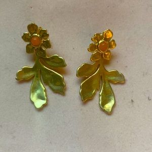 Madewell Gold Flower Earrings